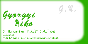 gyorgyi miko business card